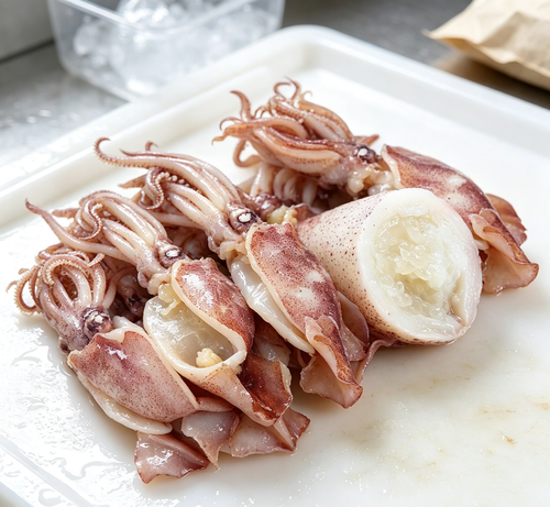 Fresh Raw Squid